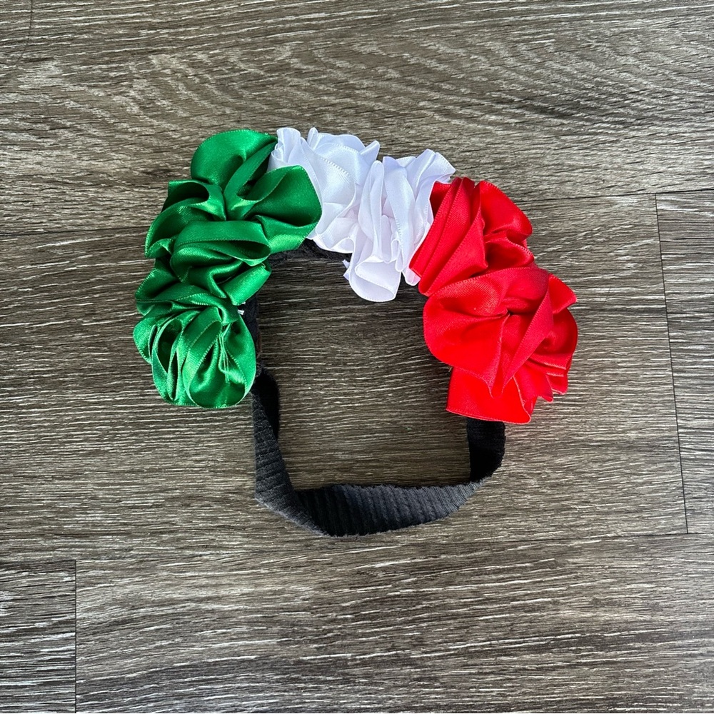 Frida Kahlo Headband, Mexican Headband/ Diadema Tricolor